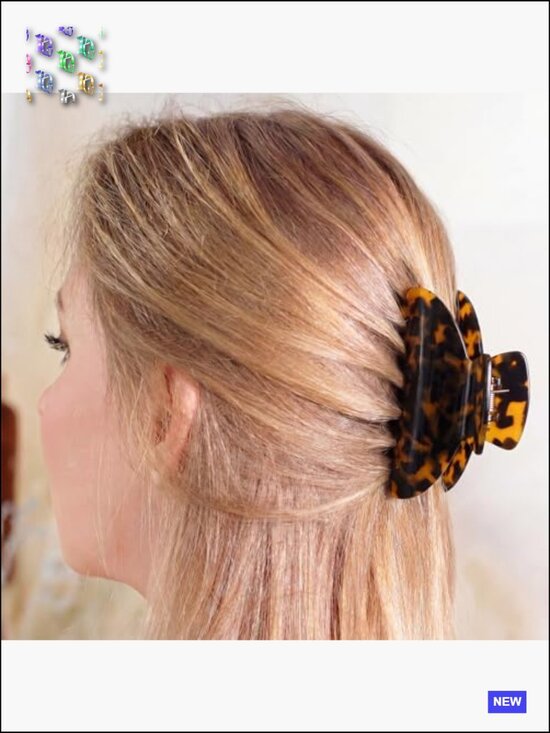 8 Acrylic Hair Claw Clips Bulk Set Non Slip Strong Hold for Thick Thin Hair main image 6
